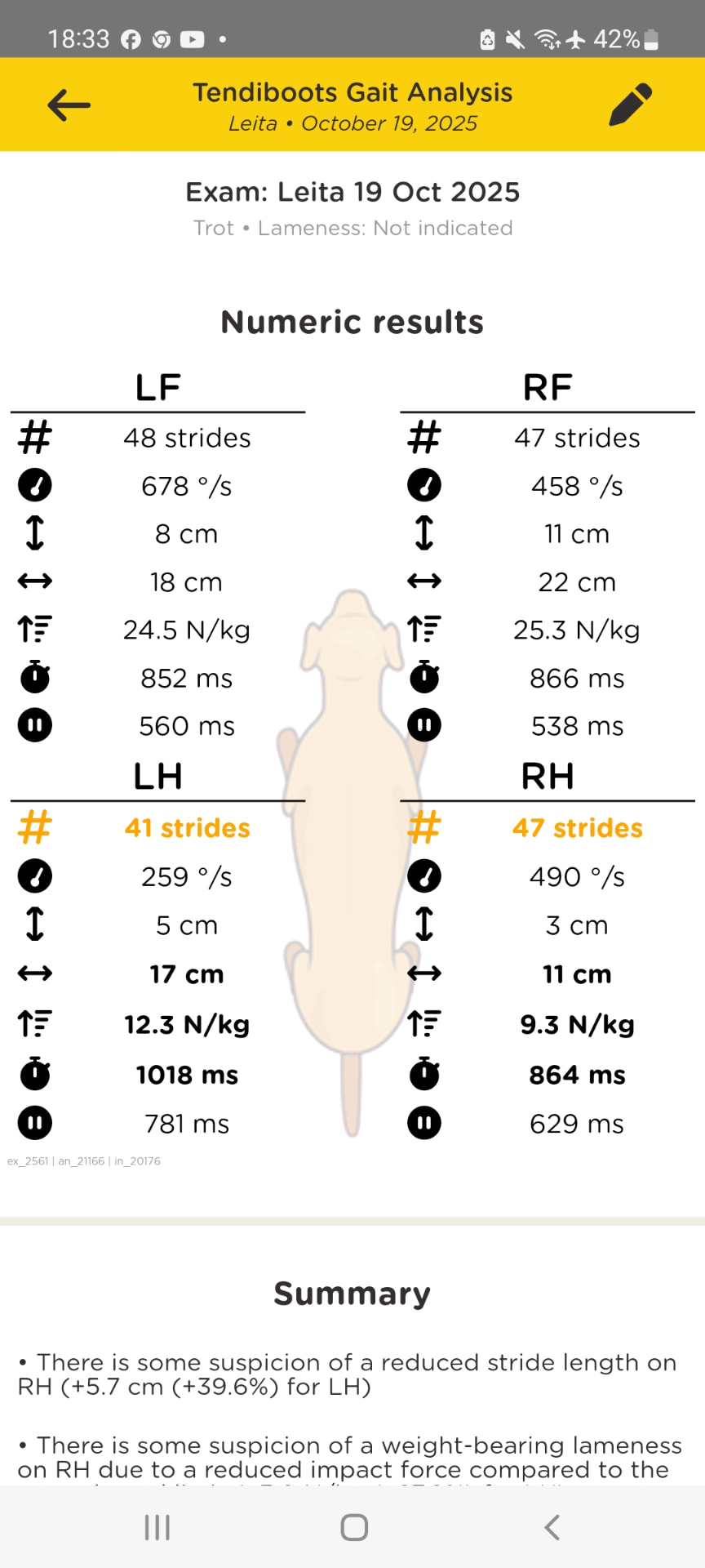 Leita's first gait analysis with Tendiboots™ (October 2025)